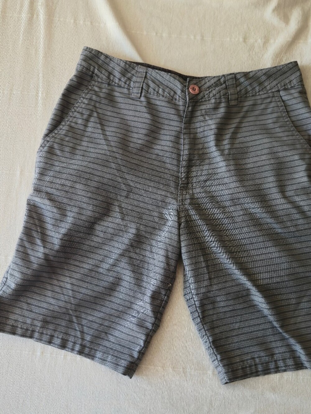 O'Neill Men's Gray Striped Casual Shorts Size 31